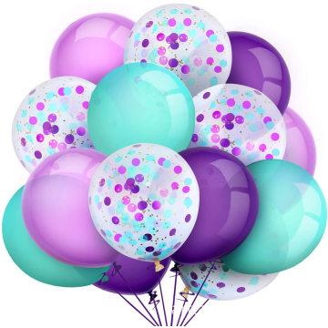 Inch Latex Confetti Balloons Colorful Party Balloons